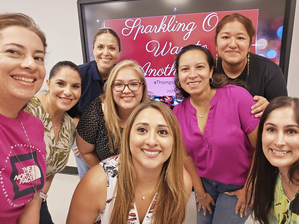 Nochoa_edu's tweet photo. Thompson’s Leadership Team is ready to Sparkle Our Way into Another A! I’m so excited for the 23-24 school year with this AWESOME team of educators who are willing to go above and beyond for our staff and students. 
#WeCanWeWill https://t.co/hUgwQeUjFz