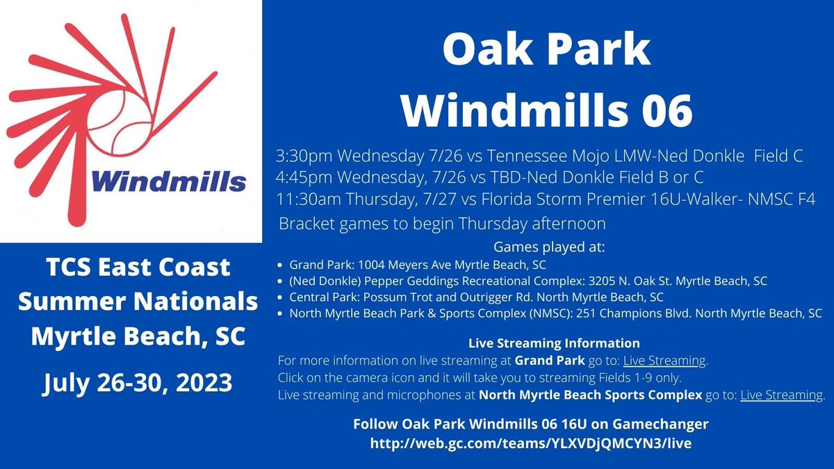 Only 1 more sleep till we arrive in Myrtle Beach! Schedule change updated below! <a href="/CoachLaura_WMs/">Laura</a> <a href="/MChambers_2025/">Molly Chambers</a> <a href="/mentler2024/">Madelyn Entler</a> <a href="/mdunbarsoftball/">Megan Dunbar</a> <a href="/tylerdbrock2024/">TYLER BROCK</a> <a href="/RBuchta2024/">Rachel Buchta</a> <a href="/abby_bailitz27/">Abby Bailitz</a> <a href="/ahuaman2024/">Ariana Huaman</a> <a href="/ghronek2025/">Gloria Hronek</a> <a href="/Sophie_2024/">Sophie Stone</a> <a href="/mcallahan2024/">Macy Callahan</a> <a href="/CLeavy2024/">Caroline Leavy</a> <a href="/Osaldana2024/">Olivia Saldana</a>