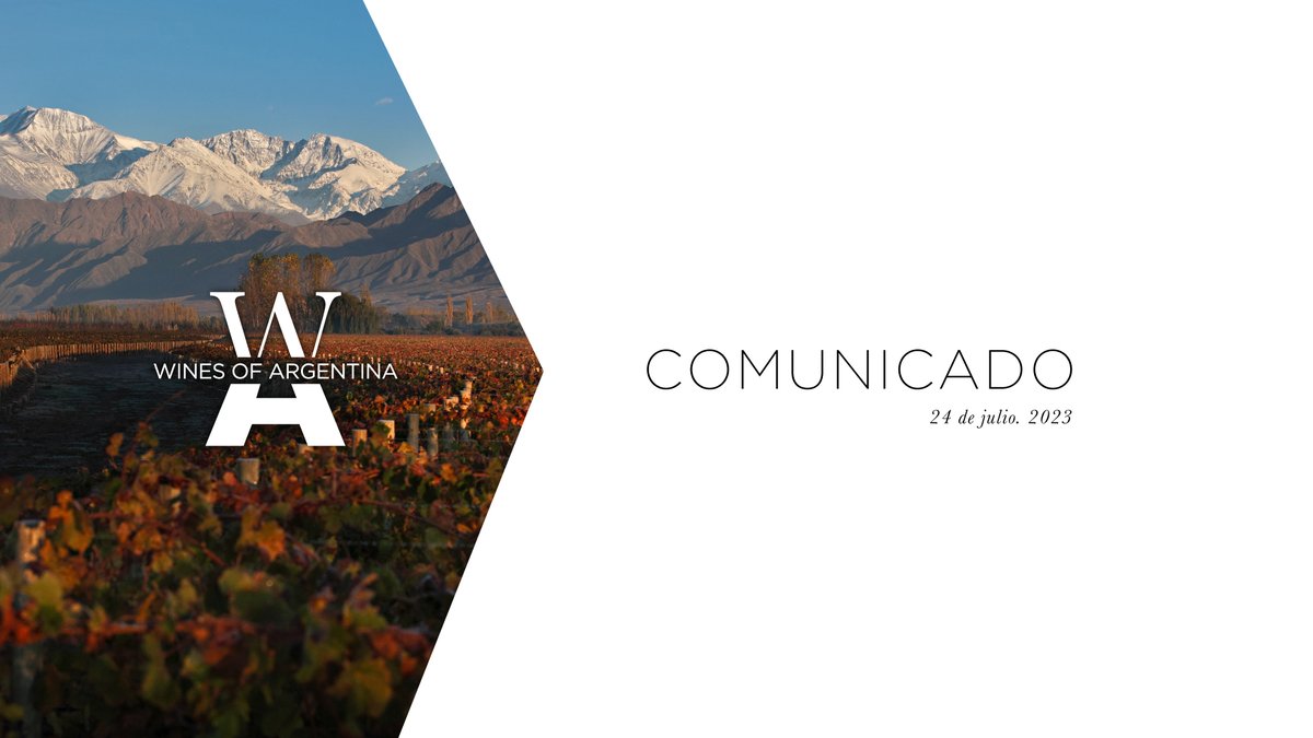 Wines of Argentina, organización que promueve la marca #VinoArgentino en los mercados mundiales, celebra la noticia de la quita de retenciones y derechos de exportación a partir del 1 de septiembre, en el marco de una coyuntura monetaria compleja para nuestro país.