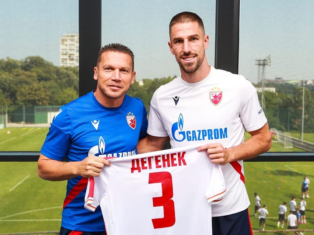 .@milosdegenek45: BACK in Belgrade! 🔥🤝 After 18 months in America, the Socceroo's return to @crvenazvezdafk has been confirmed - where he joins the Champions League club for a third time. Go on, Milos 💪 📸 @crvenazvezdafk #AussiesAbroad #Socceroos