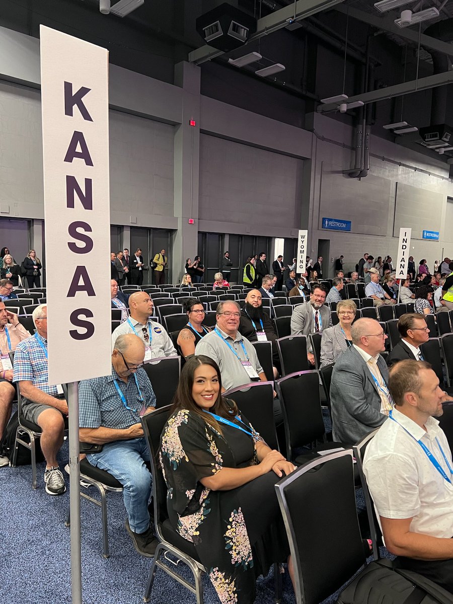 Here's a look at some of the 21 KS County Delegates today who represented Kansas at the NACo Annual Business meeting taking place at NACo's 2023 Annual Conference in Austin/Travis County, TX. Thank YOU to each of you for your county service! #NACoAnn #KansasCounties <a href="/NACoTweets/">NACo Digital Team</a>