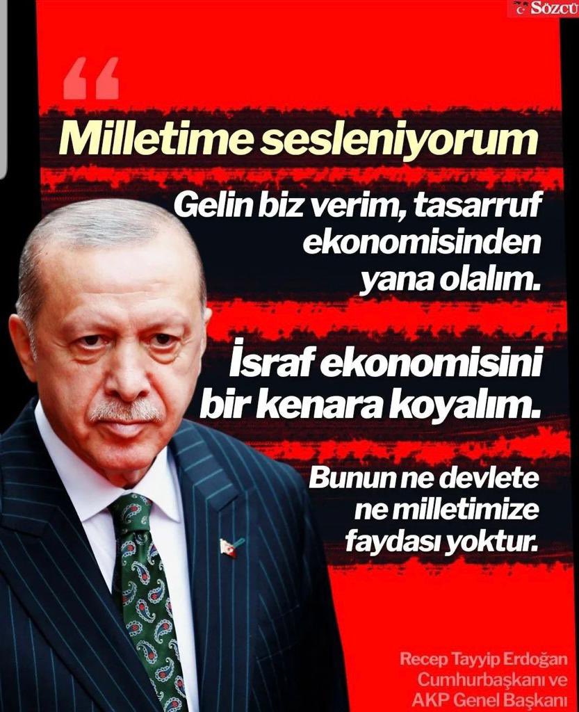 “Ele verir talkını, kendi yutar salkımı”
—Türk atasözü
Anlamı: başkalarına verdiği öğüdü kendisi tutmayan, üstelik de tam tersini yapan kişi.”İsraf haramdır.”