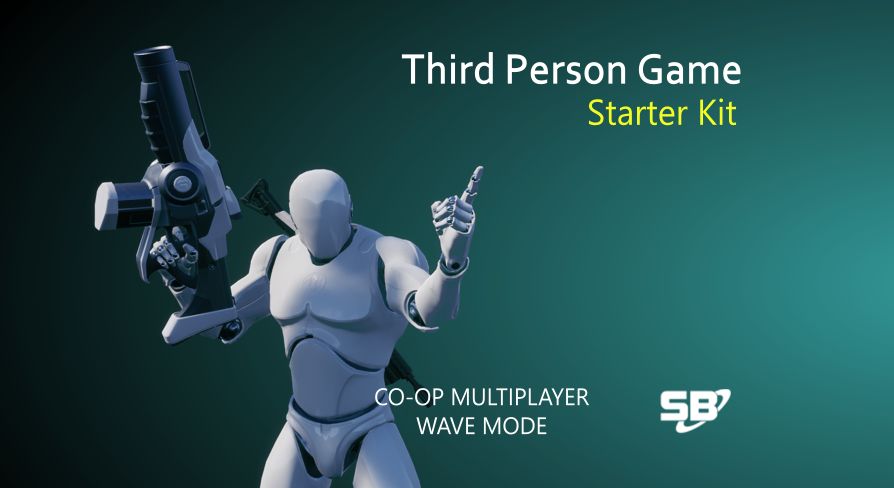 100% Blueprints, convenient to modify and expand, Third-Person Shooter game starting template. Featuring a weapon system and more. CO-OP Multiplayer wave mode is included unrealengine.com/marketplace/en…   #UE4 #UE5 #gamedev #indiegame #UnrealEngine