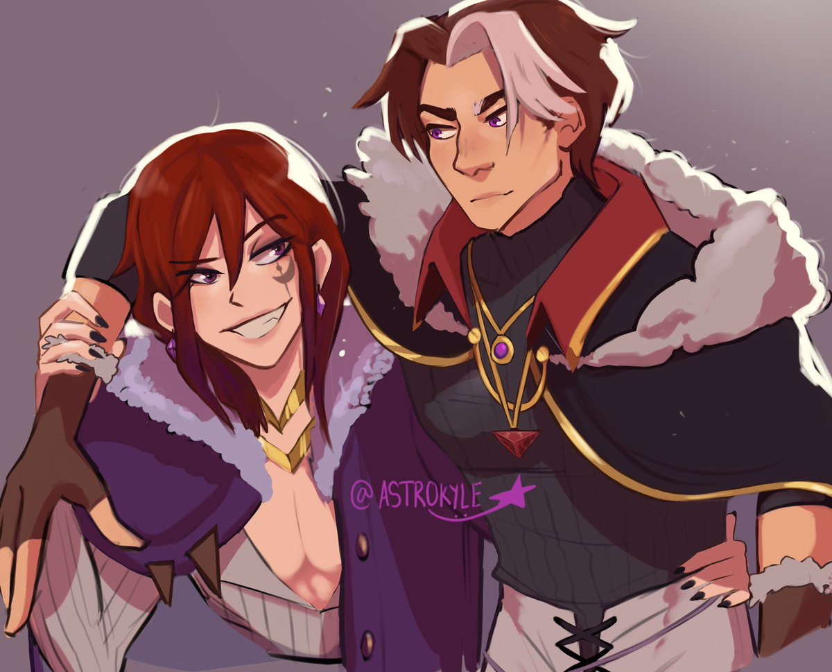 astrokyle's tweet photo. @ummbandits art raffle piece :)
they wanted cas and corvus in their outfit designs !!

#paladins #paladinsart https://t.co/9OQLhWJBXA