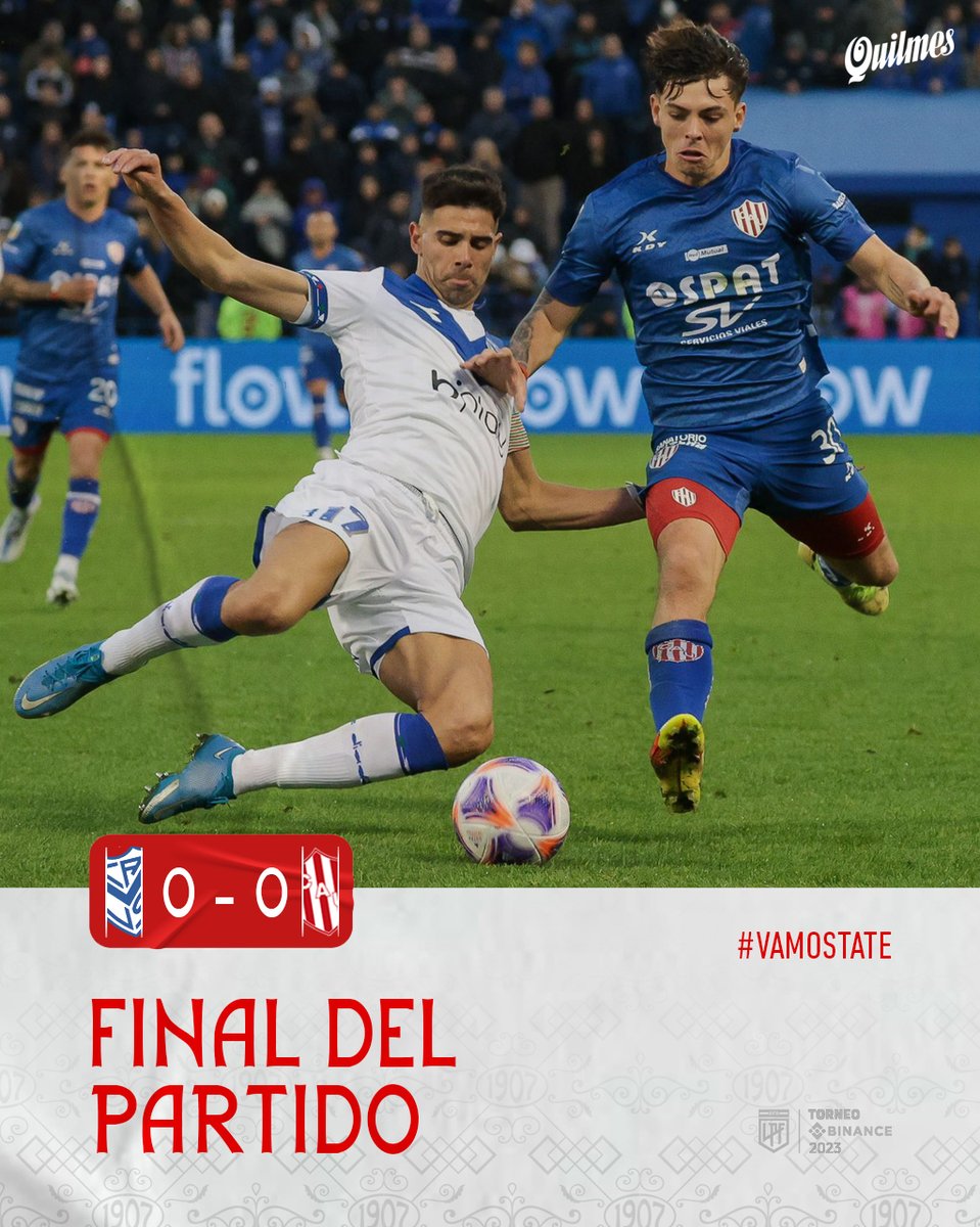 #TorneoBinance 2023 🏆 

🔚 Final del partido
🆚 #Vélez 0️⃣ - 0️⃣ #Unión
 
📸 Franco Perego
#VamosTate 🇦🇹