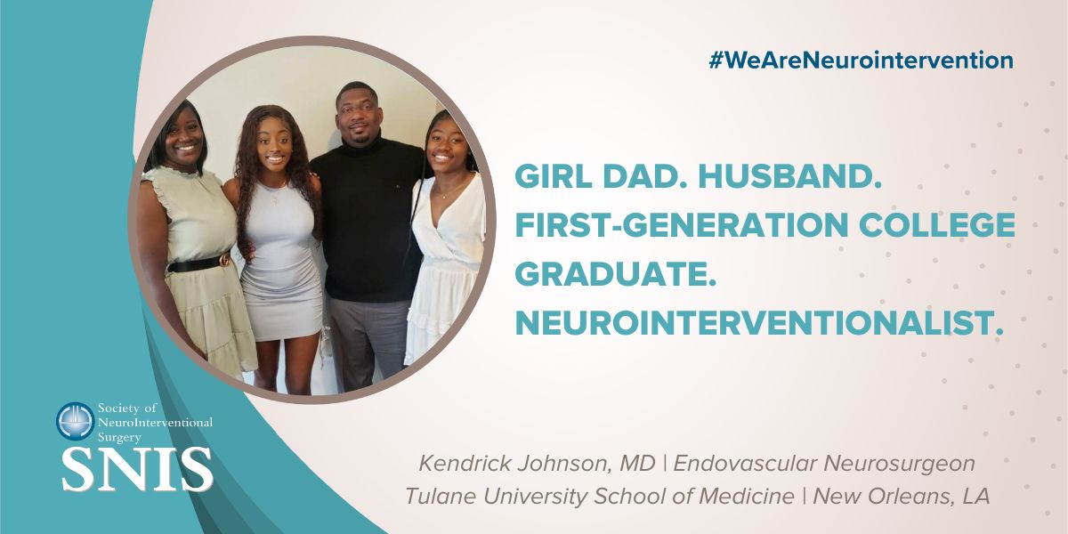 How does diversity impact your career? Dr. Kendrick Johnson (@KenJohnsonMD) says 'One of my major goals is to break the glass ceiling that many young people who grew up like I did feel.' He believes the field should reflect the community it serves. #WeareNeurointervention