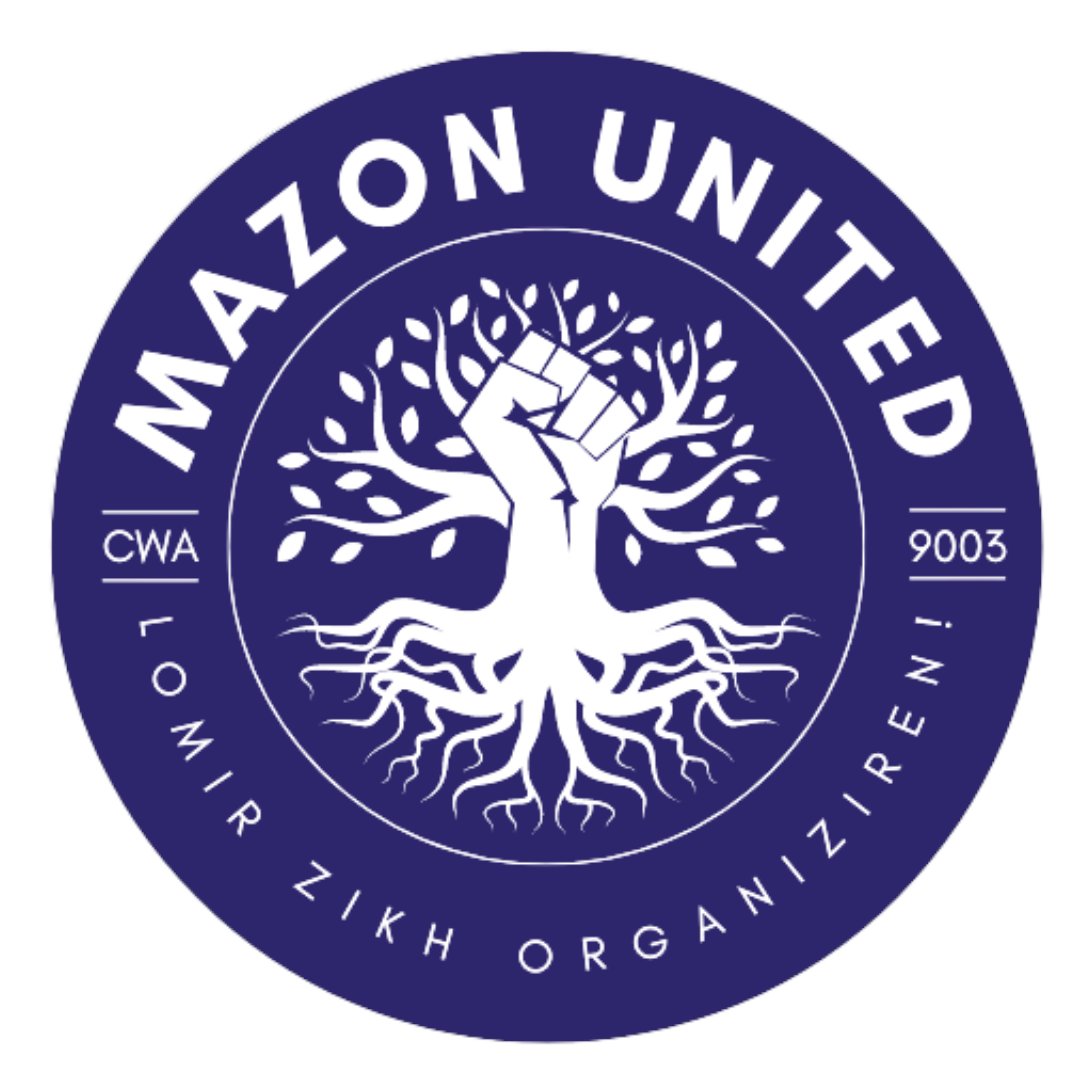 ✊🏾✊🏻 Worker solidarity is Jewish. Our logo incorporates the faith-based values professed <a href="/MAZONusa/">MAZON</a>. The raised fist of solidarity is incorporated into the Tree of Life. And we use the same Yiddish slogan as 19th-century Jewish organizers, "Let us Organize!" #1u #unionstrong