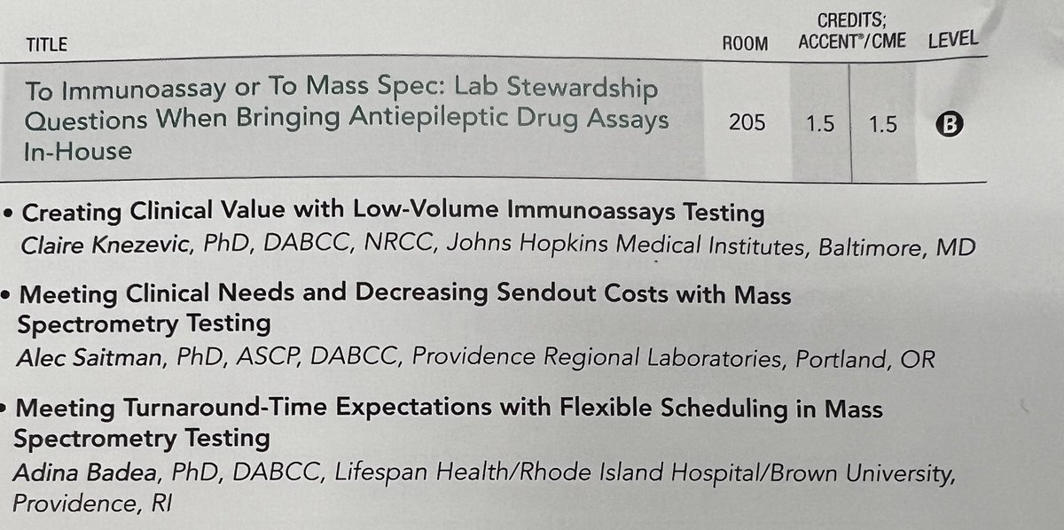 IA or MS? #AACC2023