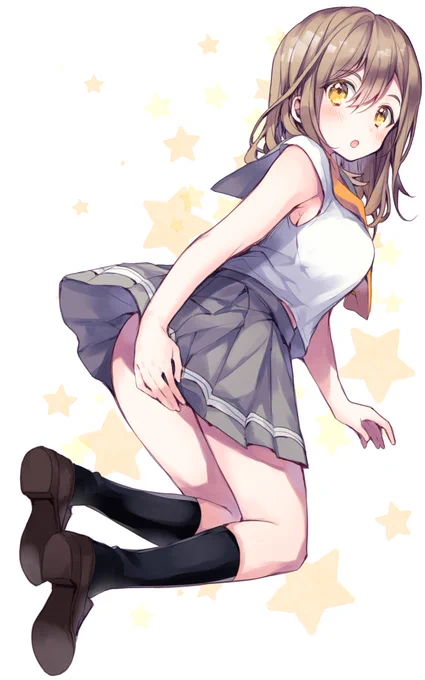 今日も一日暑くなりそうなので、おしりが涼しい雰囲気な花丸ちゃんをどうぞ