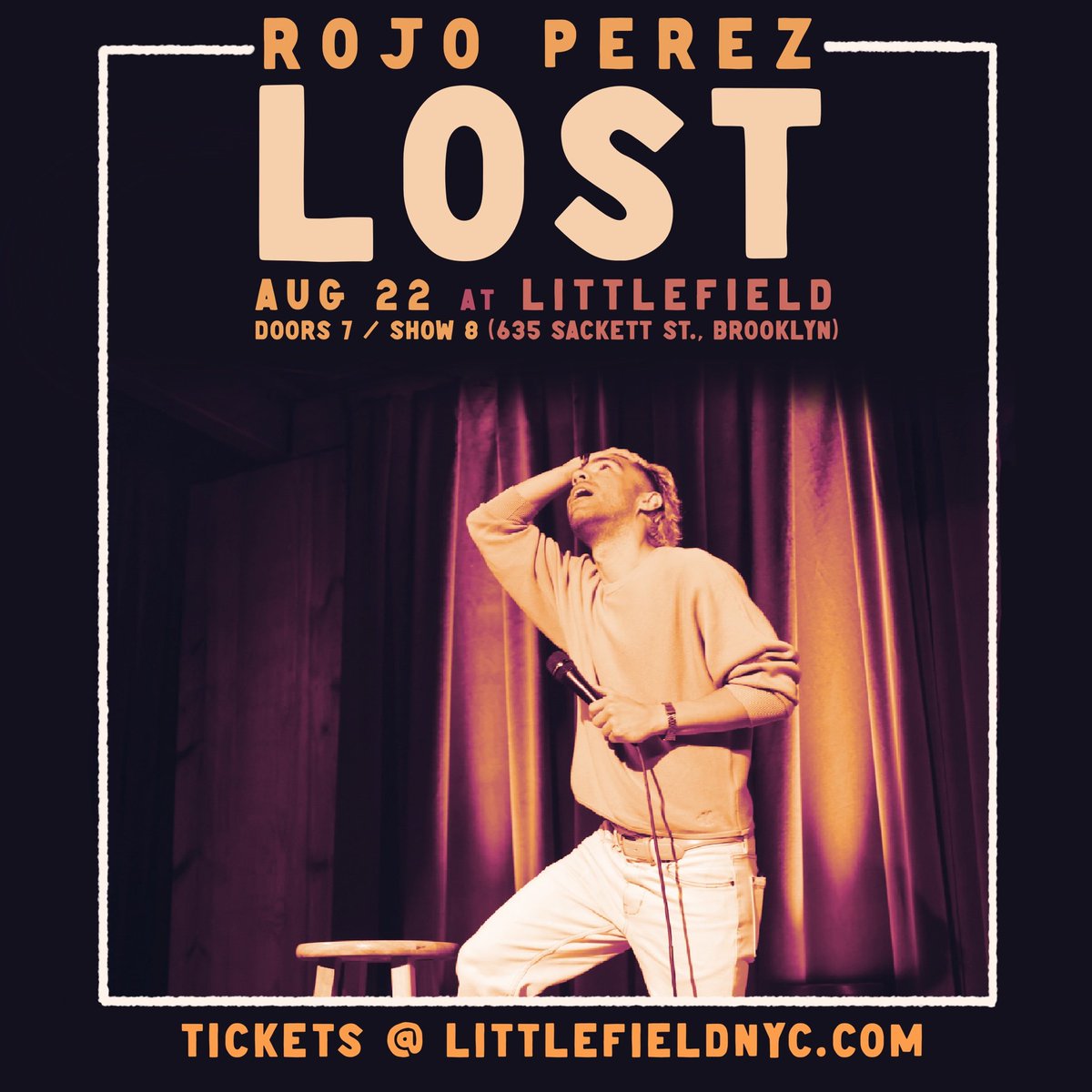 Rojo Perez (@rojoperezzz) on Twitter photo #Brooklyn can't wait for y'all to see my new hr LOST
Now hurry up & buy these tickets so I can stop stress sweating
TUESDAY 8/22, 8PM!
Spesh guests:
<a href="/raesanni/">hotpot dasani</a> (A Black Lady Sketch show)
<a href="/lizzaster/">lizzy cassidy</a> (Amazon Prime)
📍<a href="/littlefieldnyc/">littlefield</a>
🎟 littlefieldnyc.com
#nyc <a href="/thecomedybureau/">Comedy Bureau</a> #Brooklyn can't wait for y'all to see my new hr LOST
Now hurry up & buy these tickets so I can stop stress sweating
TUESDAY 8/22, 8PM!
Spesh guests:
<a href="/raesanni/">hotpot dasani</a> (A Black Lady Sketch show)
<a href="/lizzaster/">lizzy cassidy</a> (Amazon Prime)
📍<a href="/littlefieldnyc/">littlefield</a>
🎟 littlefieldnyc.com
#nyc <a href="/thecomedybureau/">Comedy Bureau</a>