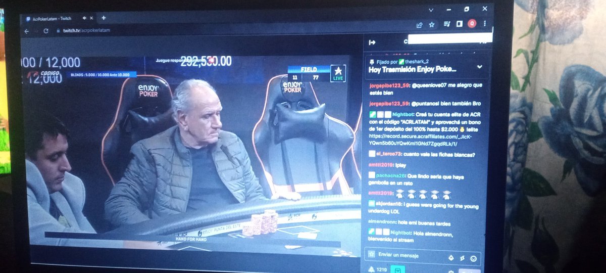 MVeredeskovich's tweet photo. @AcrPokerLatam @CodigoPoker Acr: rosariuusalome https://t.co/fsg16rKRKv