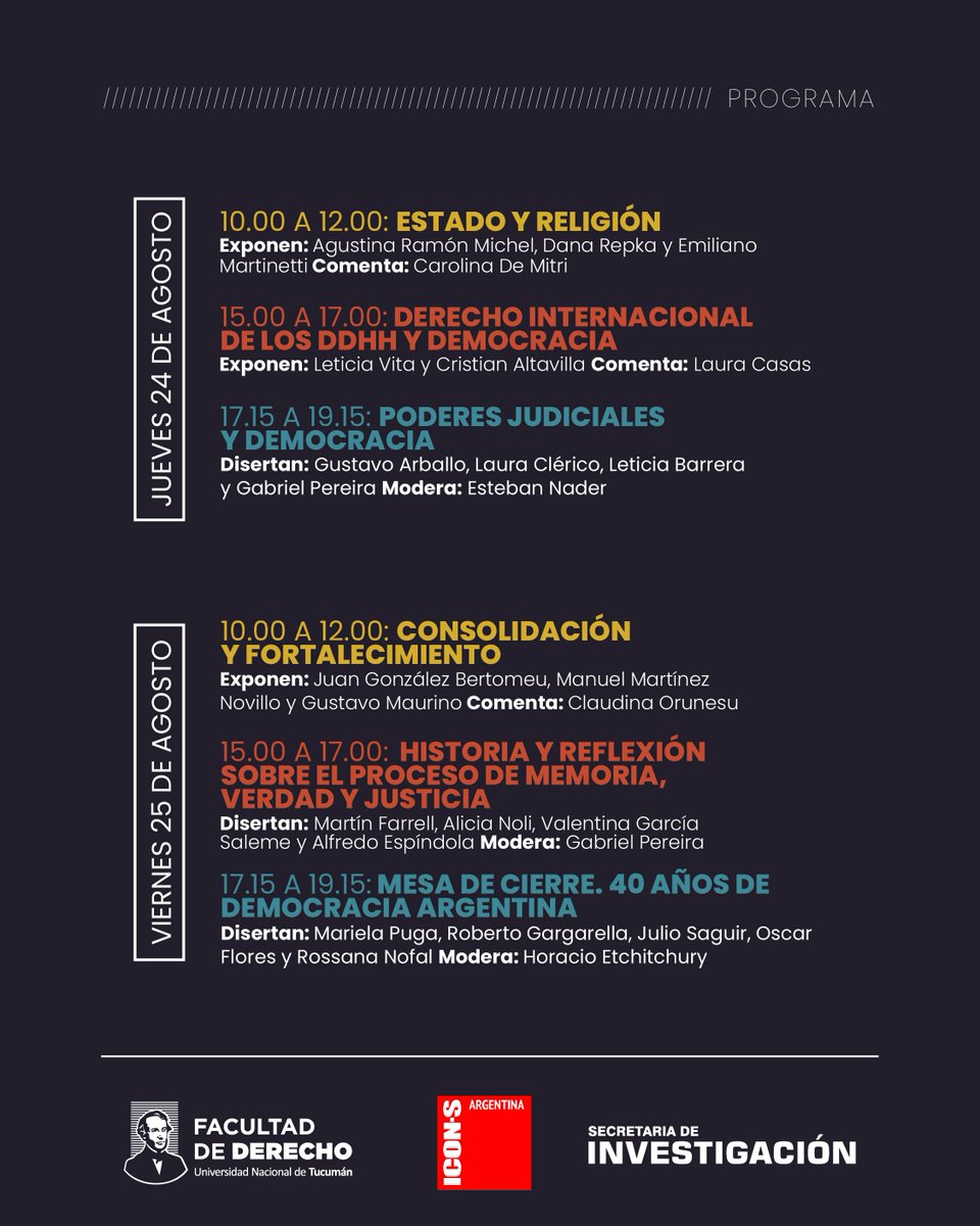 ¡Nos vemos dentro de un mes en Tucumán!