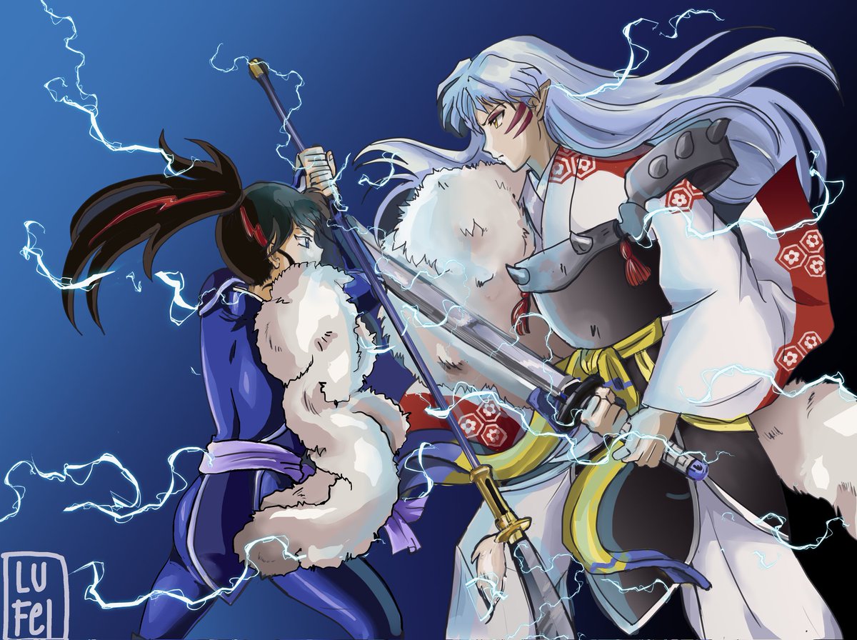 LuciaF2208's tweet photo. I will show you my skills father! 
#setsuna #Sesshomaru #hanyounoyashahime #sessrin #princesshalfdemon #半妖の夜叉姫 #fanart #anime #InuYasha #犬夜叉 https://t.co/b0Y66dSTXI