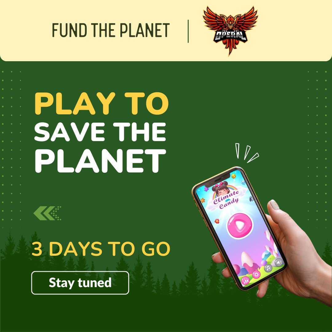 fundtheplanet's tweet photo. Are you ready? Big things are coming! An exciting announcement. Game changer.
Stay tuned for our exciting announcement that will change the game for the planet.
#FUNDTHEPLANET #play2saveThePlanet https://t.co/WdrhFSLvrS