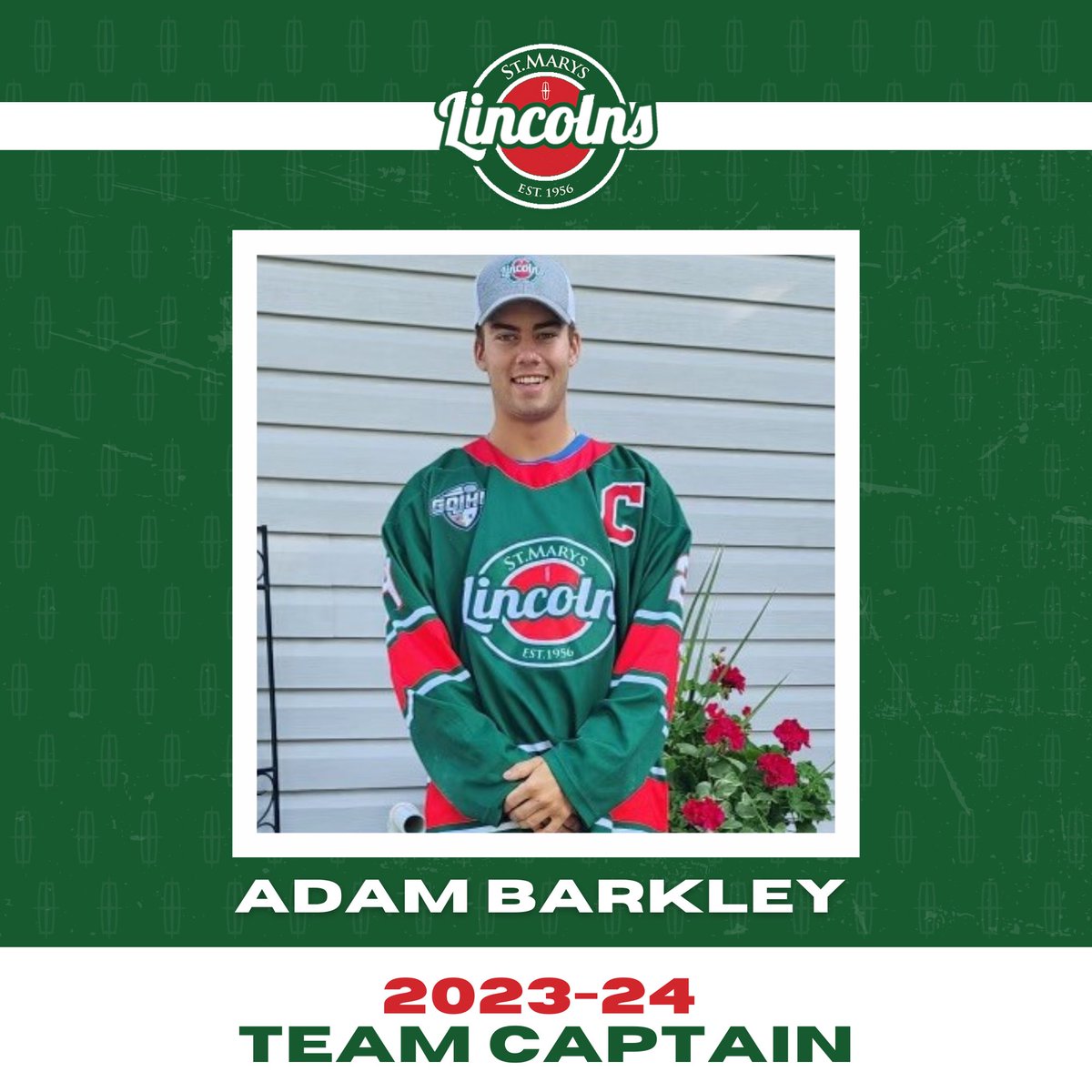 NEW CAPTAIN- Lincs are thrilled to announce 20 year old D-Man, Adam Barkley as the new Captain! Barkley posted 41 pts in 47 games last season, and was named to the @GOJHL West 1st All-Star Team. Congrats Adam! <a href="/519sportsonline/">519 Sports Online</a> <a href="/townofstmarys/">St. Marys, Ontario</a>