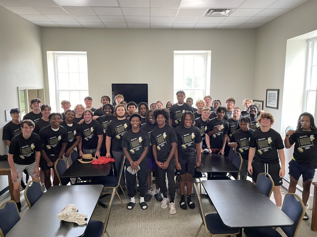 B_Dimovitz's tweet photo. Congratulations to our @CBCFootball  2023 Black Shirts on their 90% Attendance during Winter and Summer! https://t.co/ID0lsYZs5u