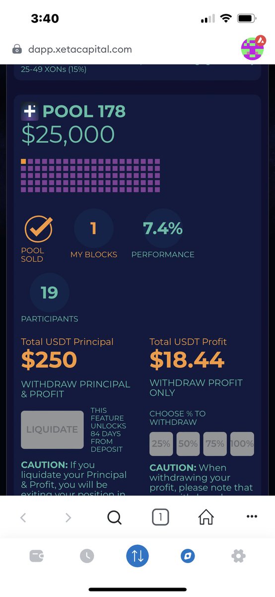 steveeller's tweet photo. Been compounding with @XETACapital since November and just started to put some extra $ in Financial Services.  1 1/2 weeks already seeing 7.4%. Ok banks, try and give me that type of return. Shoot give me that in a year. 😁Excited for the future. #XETApays #XETAanniversary https://t.co/HMvljcri5w