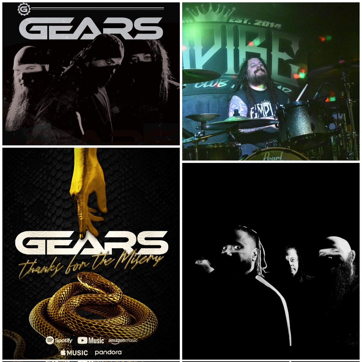 Stoked to be sitting down w/ @gearsbandofficial's drummer Jimmy Wooten tomorrow. They just released a new single called 'Thanks For The Misery.' Have a question? Let's hear it!! #GEARS #jimmywooten #thanksforthemisery #ChrisDawson #jimmybeattie