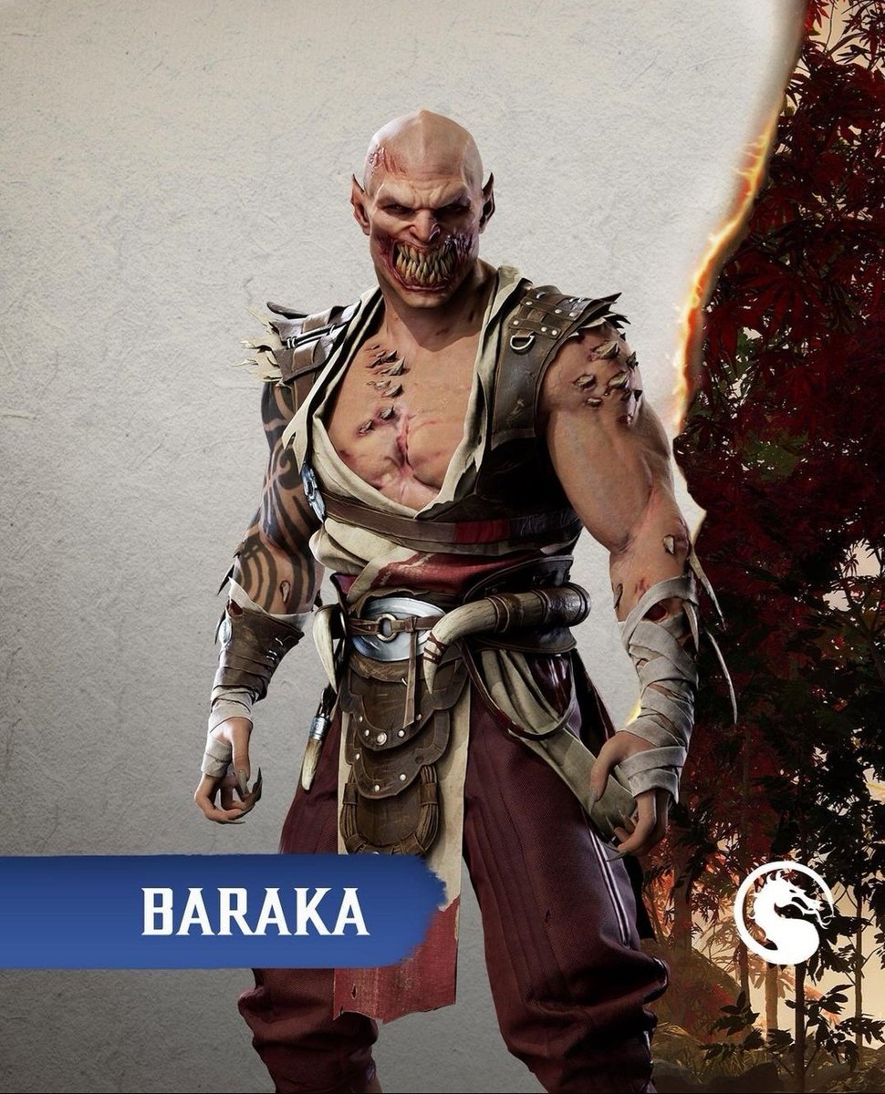 TheSpineRip's tweet photo. I love that Baraka not only embraces what happened to him. But is an active defender of the others infected with Tarkat. I love that the ending of his bio says, "He will never truly be a victim," That resonates with me so much. #MortalKombat1 https://t.co/W2qzvjHU7H