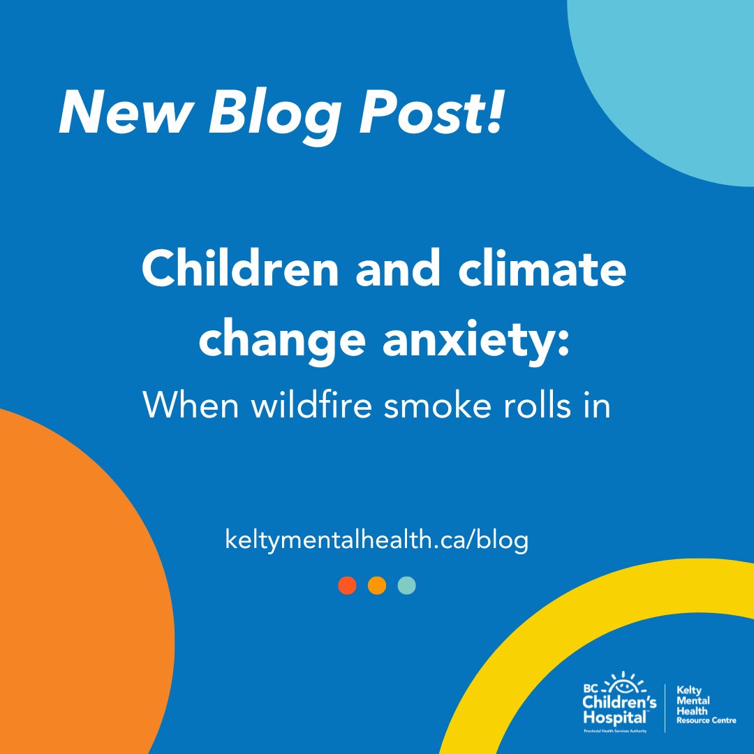 ❗ NEW BLOG POST❗

The recent smoky skies from wildfires can trigger anxiety in children and youth about climate change. Read our newest blog to learn advice on how to help your child manage the stress or worry they might feel.

Check it out here!
buff.ly/43Atl7W
