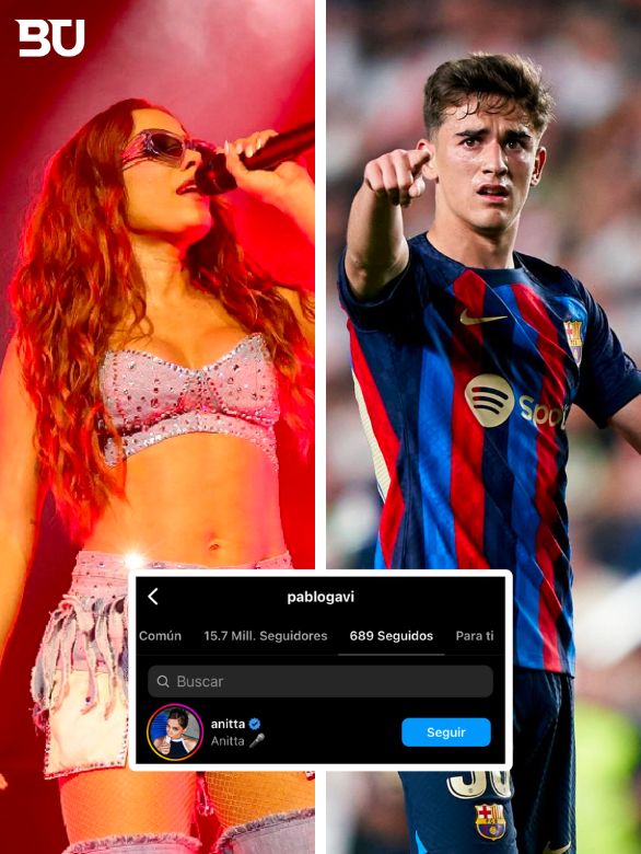 BarcaUniversal's tweet photo. Anitta and Gavi have started following each other on Instagram. https://t.co/UiMVvX227k