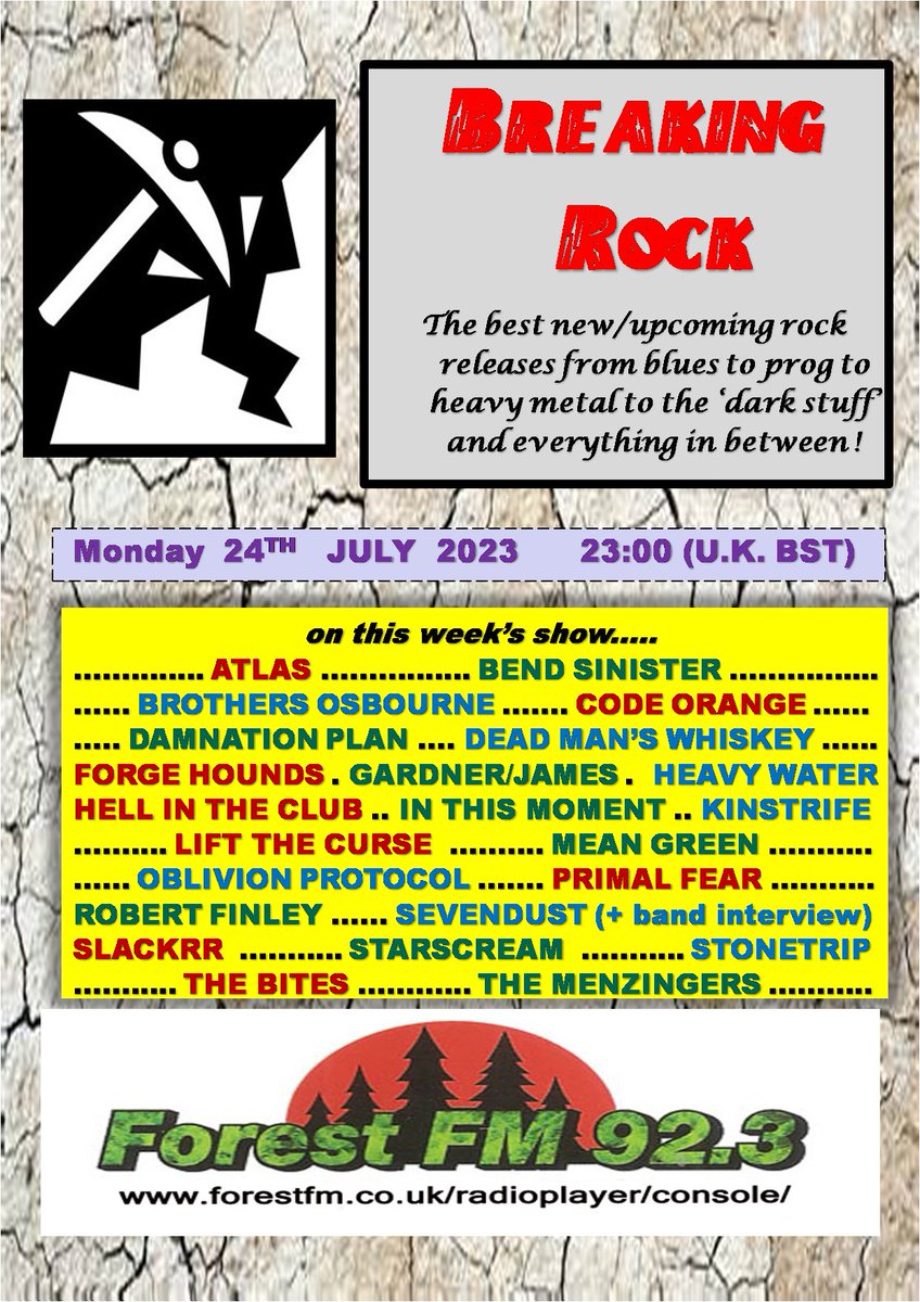 pjbreakingrock's tweet photo. Evening all ! Thanks @neilmlomax for tonight's #tkforestfm ... now on air it's @pjbreakingrock #radioshow @forestfm stream https://t.co/sjudUtZAIW first up @deadmanswhiskey with #RavensCall from upcoming album #InTheStorm due 29th September #turnitup ! https://t.co/o4Rwa52Afp