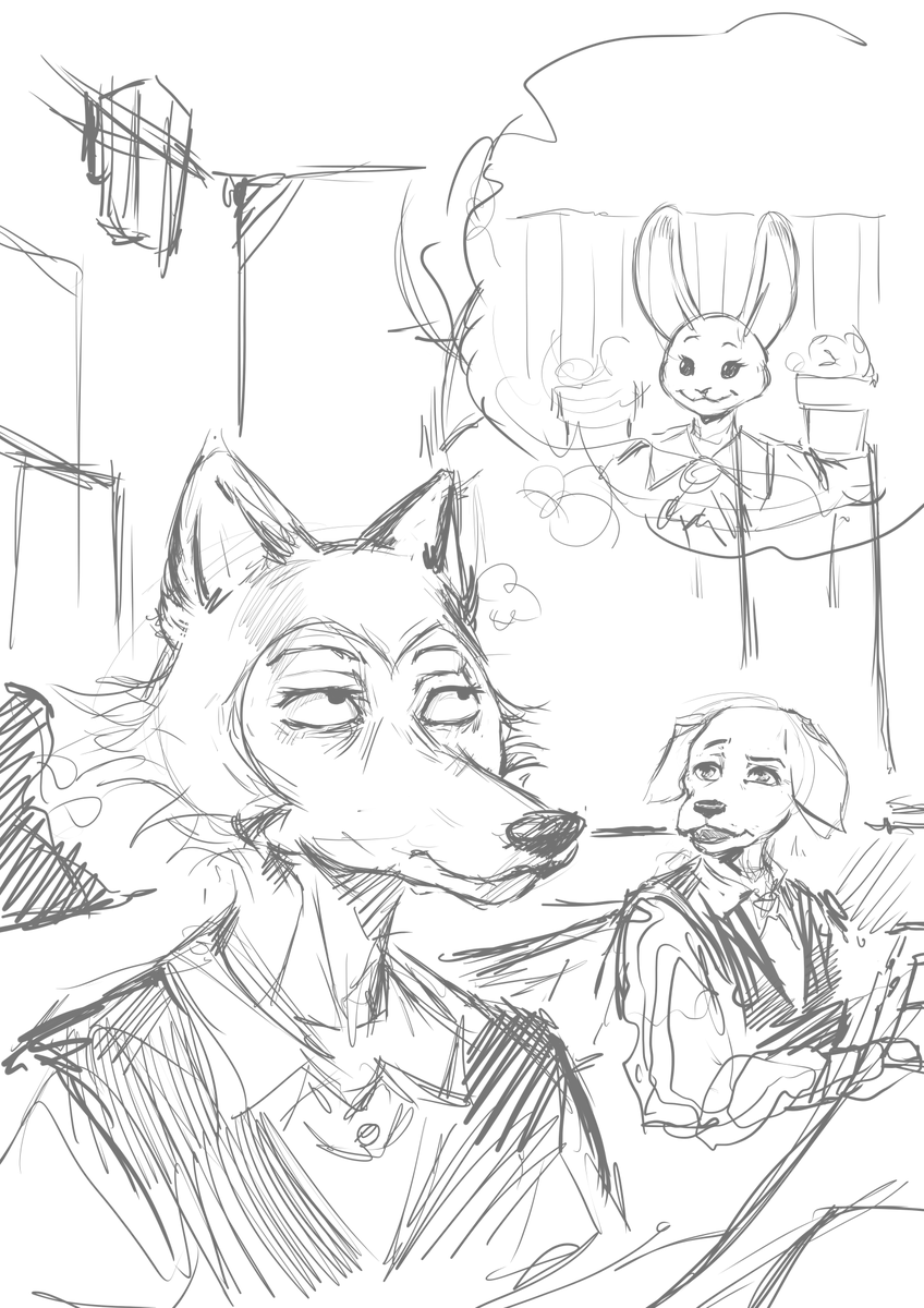 sas_egor's tweet image. #beastars #haru #jack #legoshi #fanart #furry