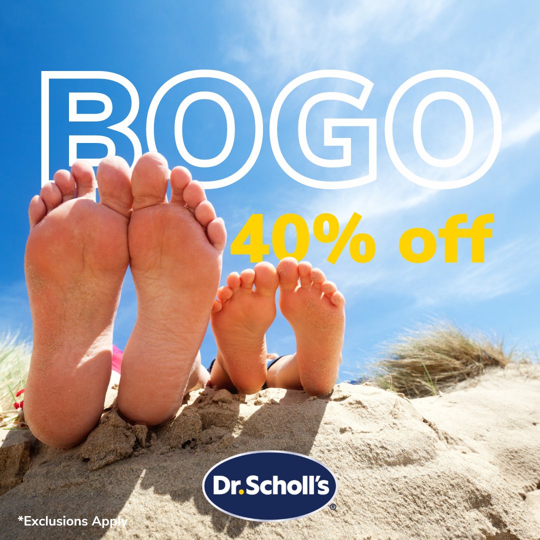 It's time to give your feet some summer love! 🌞 Buy one, get one 40% off with code SUMMER, and treat your feet to the comfort and support they deserve this season. Don't wait--this offer won't last long! Shop now at bit.ly/3M1EyHk. Exclusions apply.