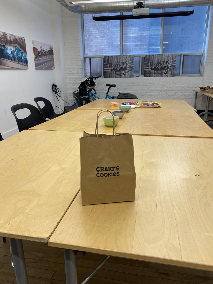 LanrickBennett's tweet photo. An enjoyable and thoughtful day with the members of the Board of Directors from @lanewayproject .
• Fantastic space at @csiTO
• Facilitation by the ever present and awesome @sarauds
• Lunch provided by #tuckshopkitchen
• Snacks via @CraigsCookies
#LoveTheLaneways https://t.co/xcNJ8tKADL