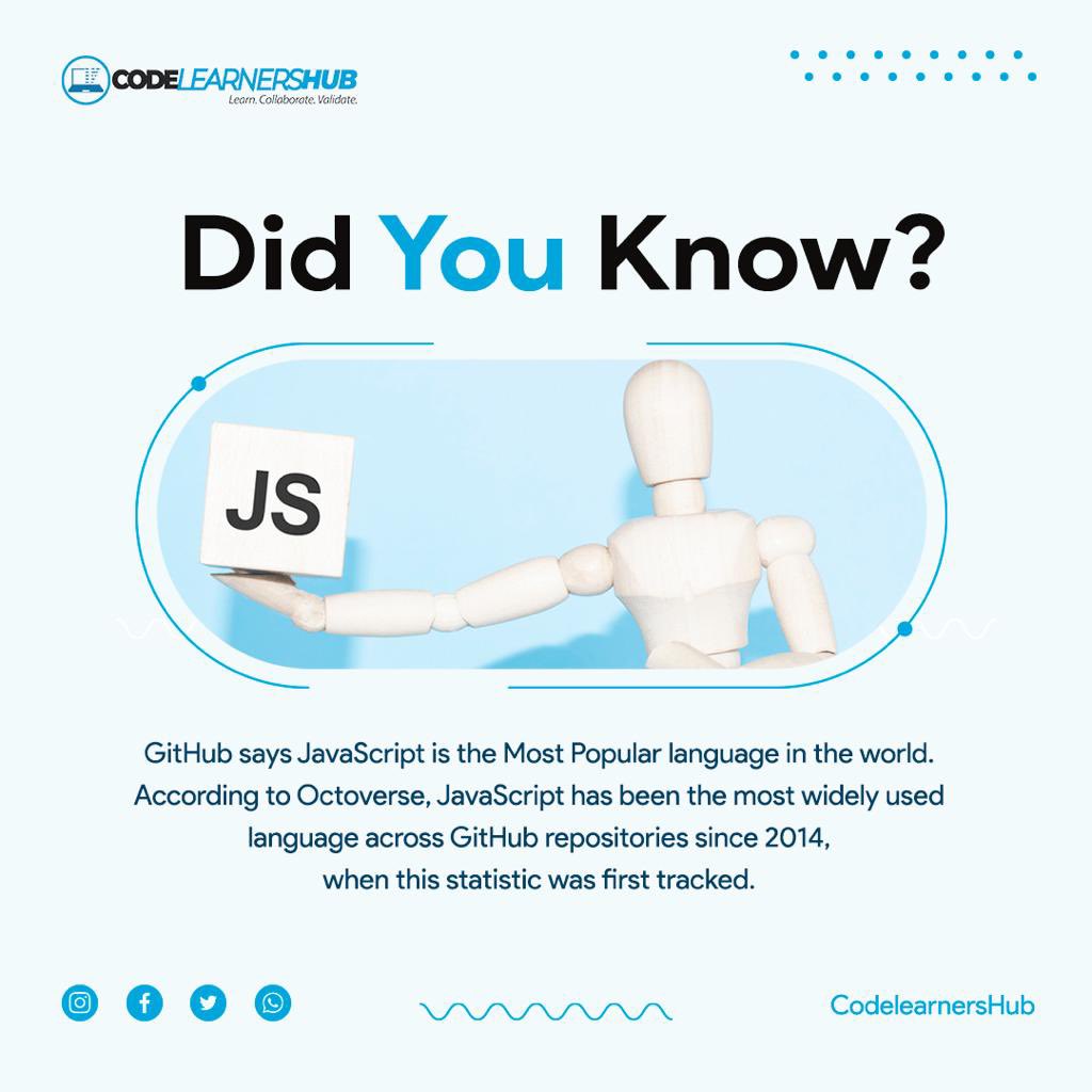 CodelearnersHub's tweet image. Monday Fun Fact!!!

#KnowledgeSharingMonday
#MondayContent #Dotnet #SoftwareEngineering #SoftwareTesting #Csharp #programming #code #SoftwareDeveloper #clh #javascript