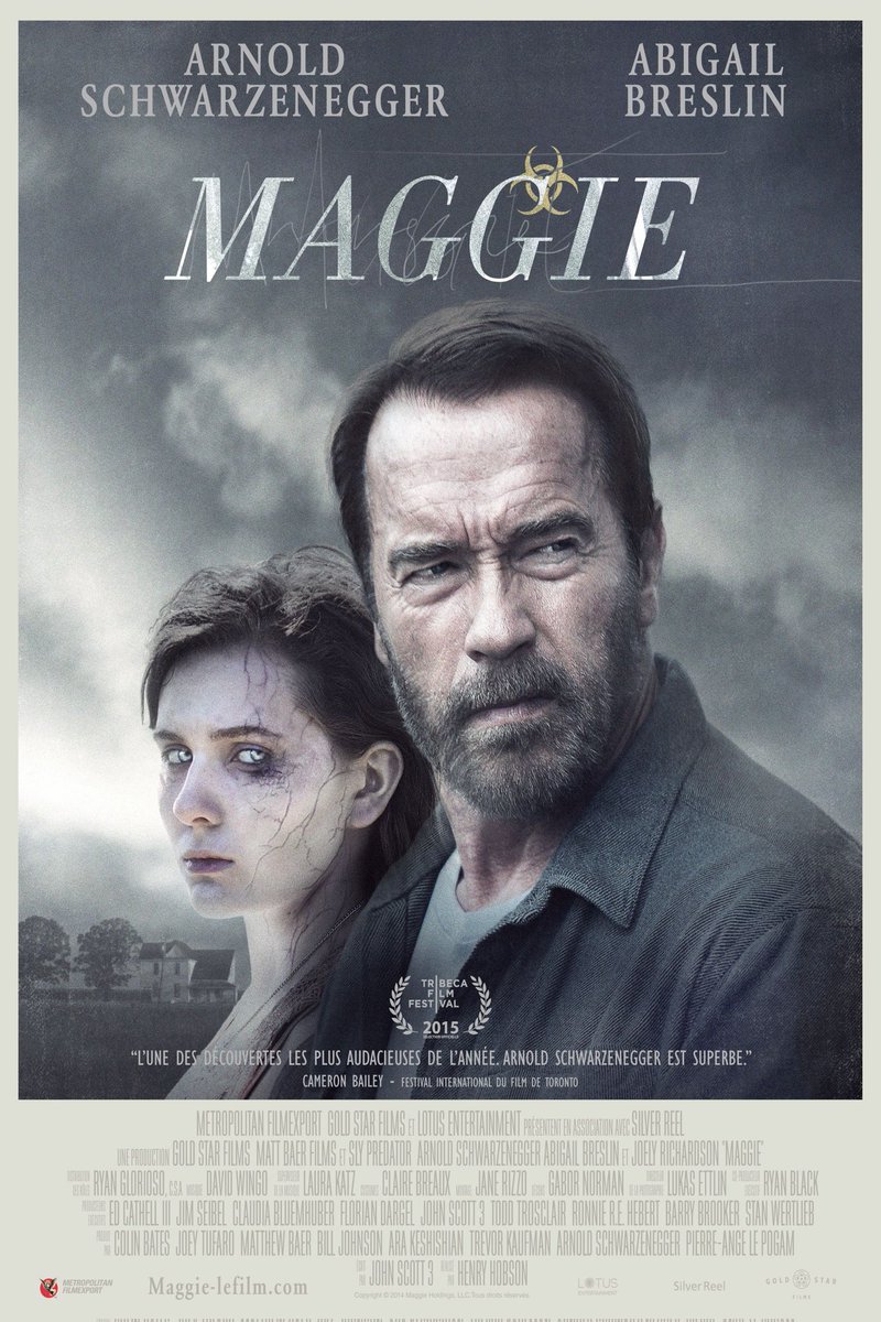 I just watched the 2015 film 'Maggie' and it was great, like probably Arnold Schwarzenegger's best acting performance. A harrowing and depressing film with probably the most realistic zombie apocalypse scenario ever, I got choked up at the ending
7/10 https://t.co/8CxlmphLXW