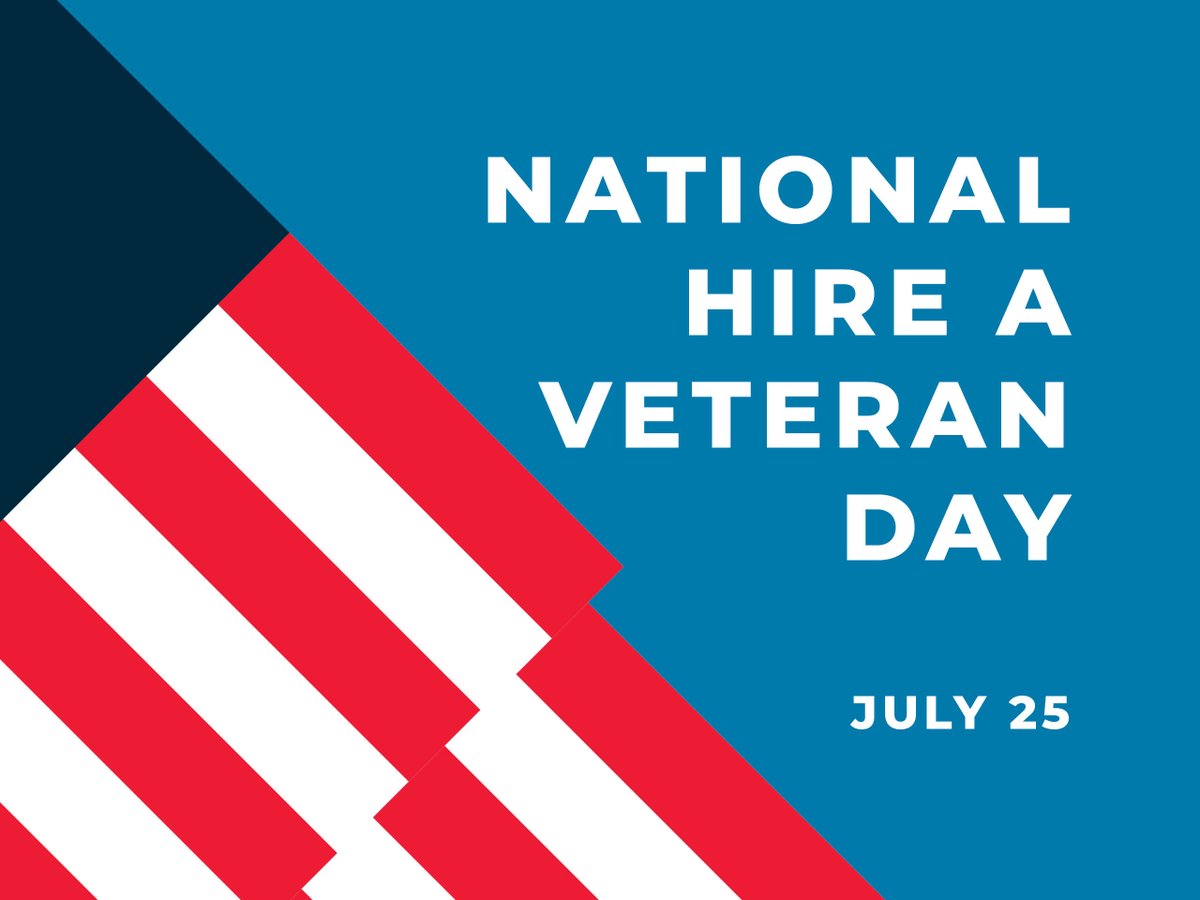 Today, let's pay tribute to the courageous men &amp; women who have served our country by providing them with opportunities in the civilian workforce. Hiring a veteran brings exceptional skills &amp; leadership to your team &amp; supports their transition to civilian life. #HireAVeteranDay