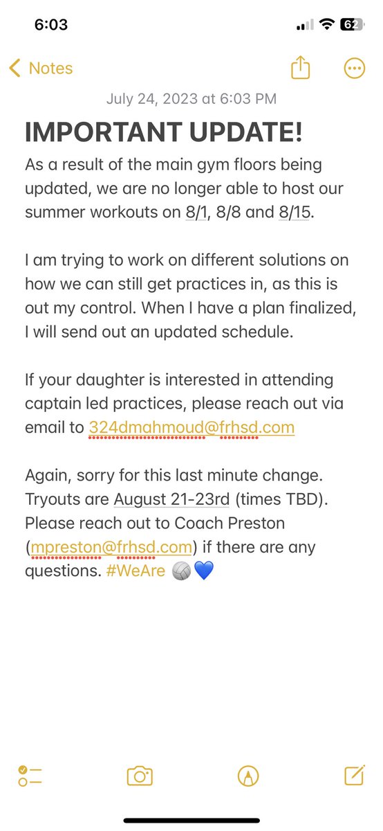 IMPORTANT UPDATE! Please read the information below 👇🏼
