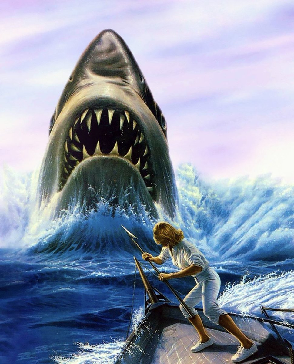 Tomorrow we head to the Bahamas to find out what is scarier: a great white shark or Ellen Brody’s giant shoulder pads 🤷🏻‍♂️

#jaws4 #lorrainegary