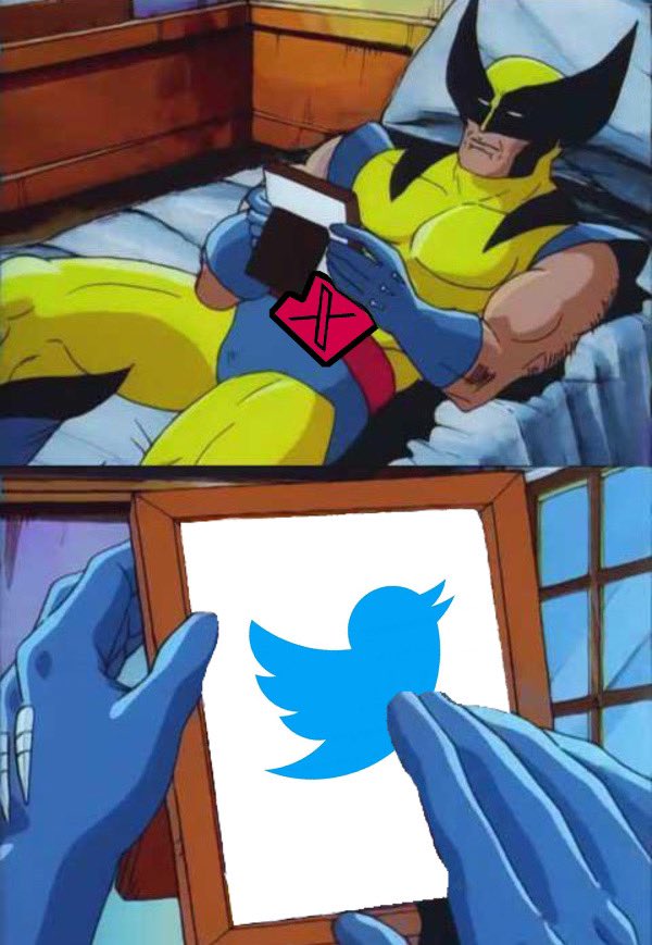 Goodbye, old logo. You will be missed. #x #xLogo #TwitterLogo #Xmen #Wolverine