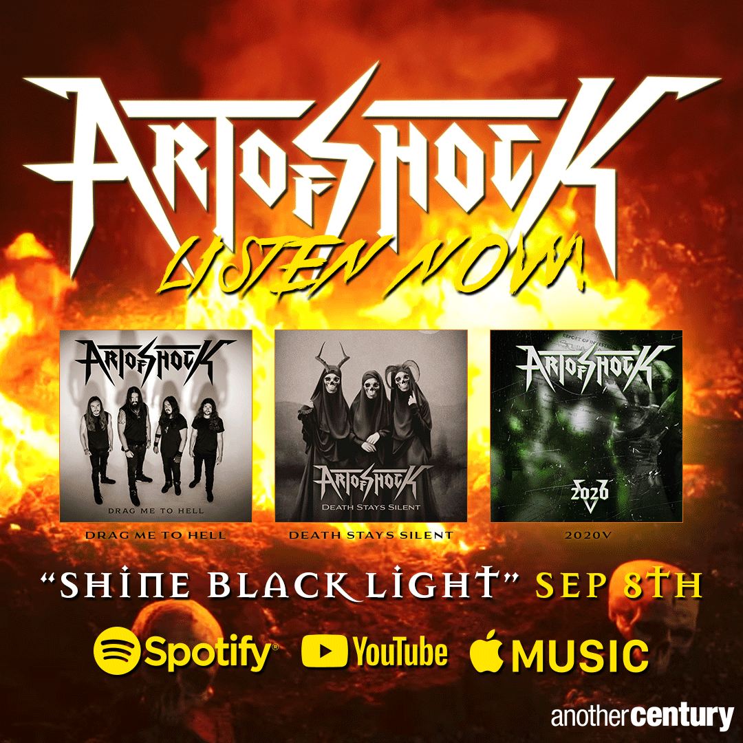 artofshock's tweet photo. 3 brand new songs from our upcoming album "Shine Black Light" are available for streaming now. Add them to your summer playlist and let us know which one is your personal favorite!! @spotify @applemusic @youtube 🔊🎧

https://t.co/j9ghosKZ24

#MetalHead #HEAVYMETAL #NewMusic https://t.co/nyIYfr444S