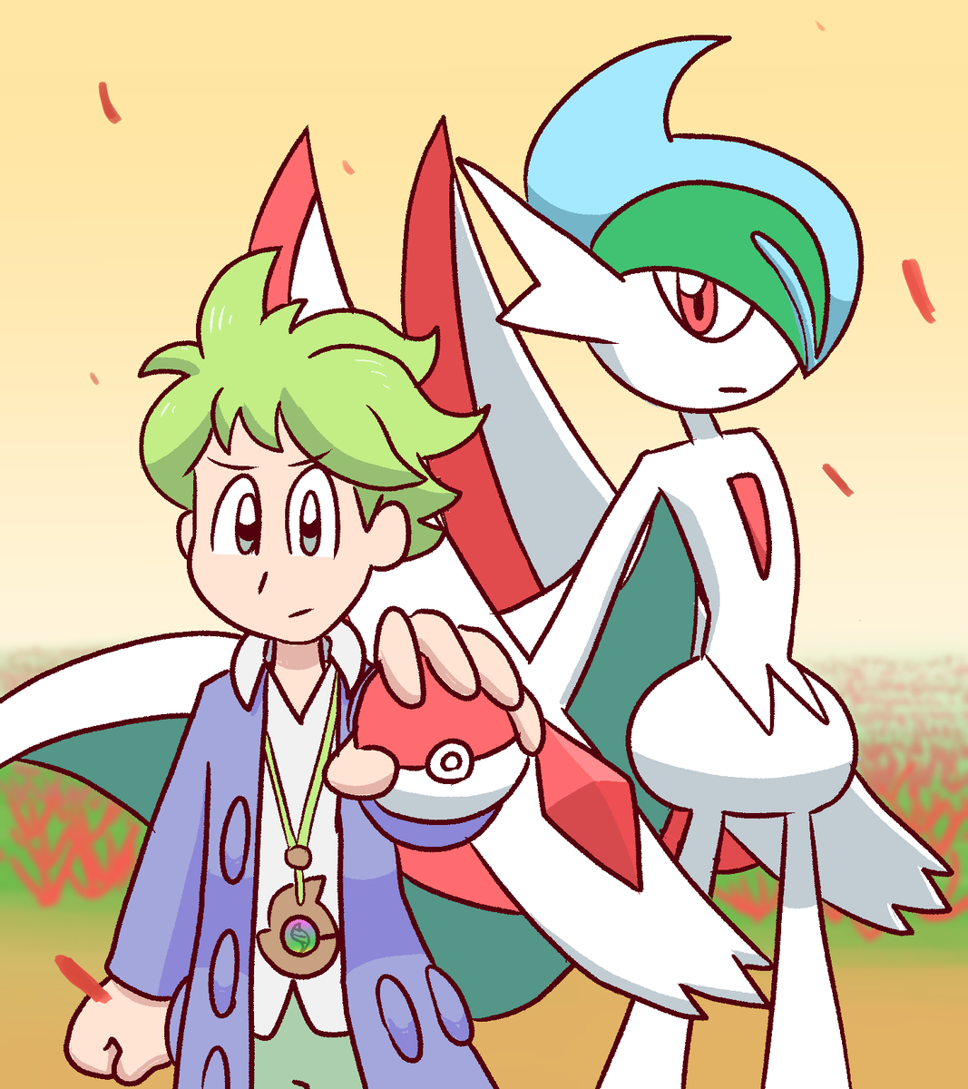 nematodeneedles's tweet photo. wally and mega gallade 🙂 mega gallade is underrated
#pokemon #oras #gallade #megagallade #3ds #nintendo #genVI https://t.co/UlLN406rrR