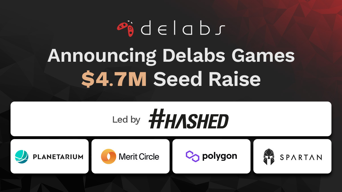 delabsOfficial's tweet photo. We’re excited to announce our $4.7M seed raise led by @hashed_official.

At Delabs Games, we’re building fun Web3 games because we believe in blockchain technology.

We have three games on deck and three principles guiding our development.

Here’s what you need to know🧵 (1/7) https://t.co/8NkLl9B4kp