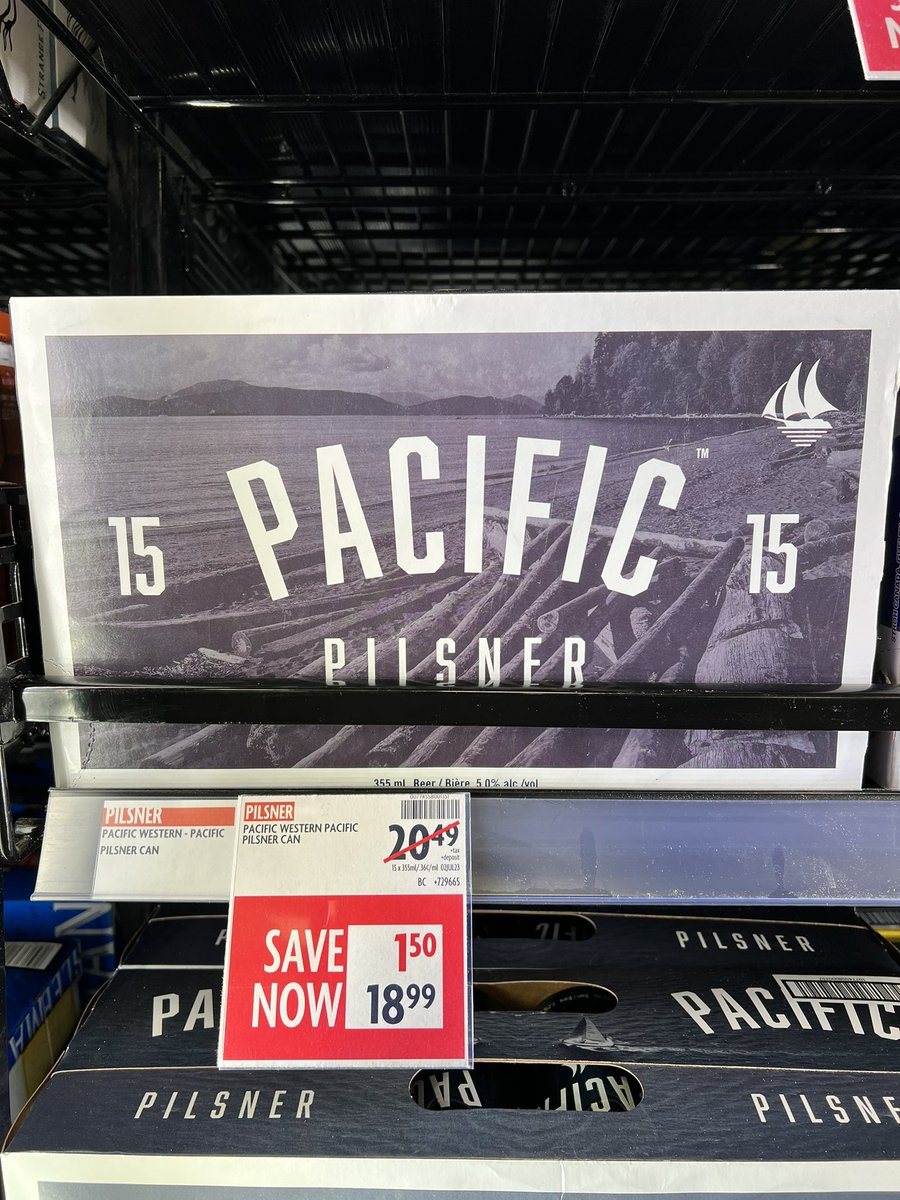 pwbrewing's tweet photo. You’ve only got a few more days to pick up a #PacificPilsner 15 Pack ON SALE! 

Our west coast classic Pilsner is on sale at participating BCL’s across the province until the end of the day July 29th! 🍻

#PacificPilsner #PacificWesternBrewing #BCLiquorStores #BritishColumbia https://t.co/qKWR4cVDXX