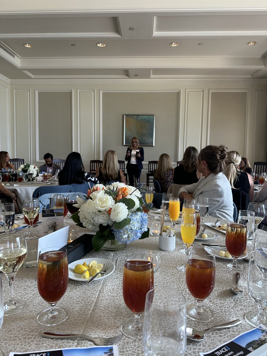 CyberArk's tweet photo. 🙌 Our very own Sarah Jack rocked the stage, representing CyberArk at @trace3's Celebrating Women in Technology luncheon in sunny California. 💫 A big thank you for championing women in STEM and cybersecurity. https://t.co/BKZZwXatsm