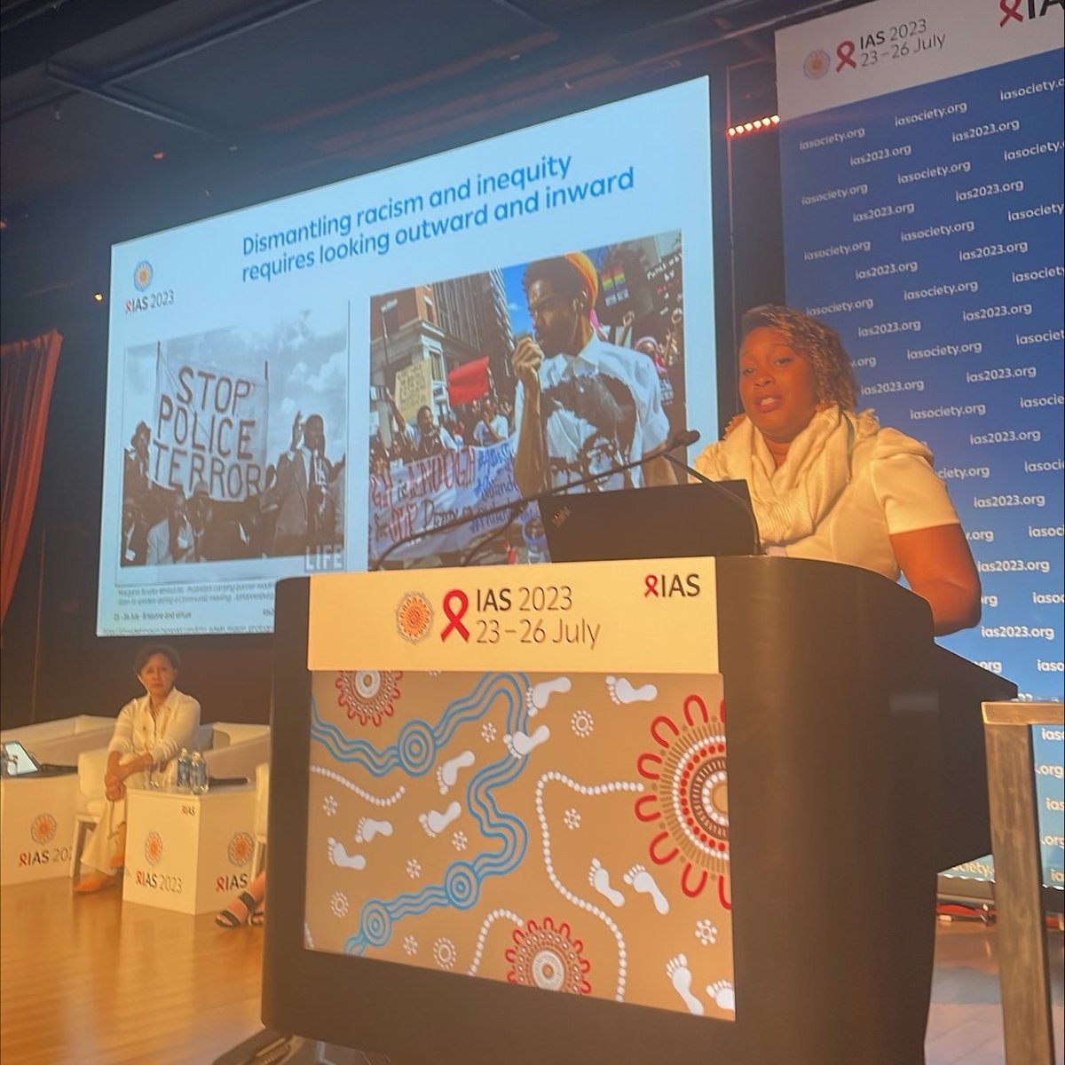 IAS - the International AIDS Society (@iasociety) on Twitter photo "This is a call to not only look outwards and critique other countries/institutions and structural racism elsewhere, but also to look inwards at our own countries/institutions, and our own systems of structural racism and inequity." - <a href="/JohnsHopkins/">Johns Hopkins University</a>’ Lorraine Dean 🇺🇸 #IAS2023 "This is a call to not only look outwards and critique other countries/institutions and structural racism elsewhere, but also to look inwards at our own countries/institutions, and our own systems of structural racism and inequity." - <a href="/JohnsHopkins/">Johns Hopkins University</a>’ Lorraine Dean 🇺🇸 #IAS2023