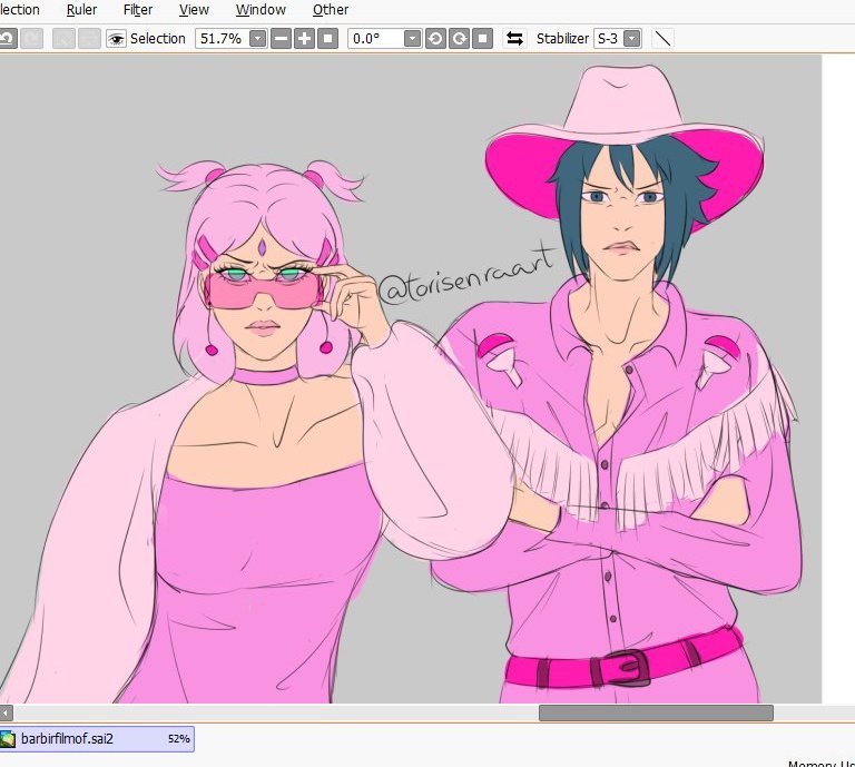 torisenraart's tweet photo. vazou sasuke e sakura indo assistir #barbie https://t.co/Bb1kJFTOMO