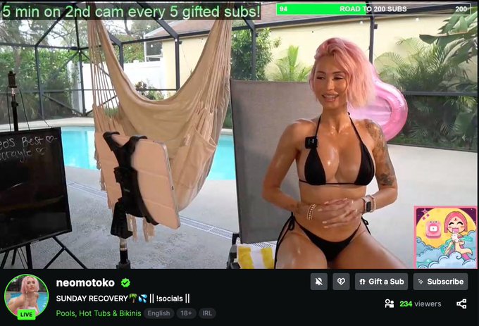 Had a nice little pop-up stream yesterday&hellip; still pool streamed outside in one of the hottest days we&rsquo;ve<a href="/tag/kick"class="tags"><span>#kick</span></a><a href="/tag/livestreamer"class="tags"><span>#livestreamer</span></a><a href="/tag/kicklivestreaming"class="tags"><span>#kicklivestreaming</span></a>
