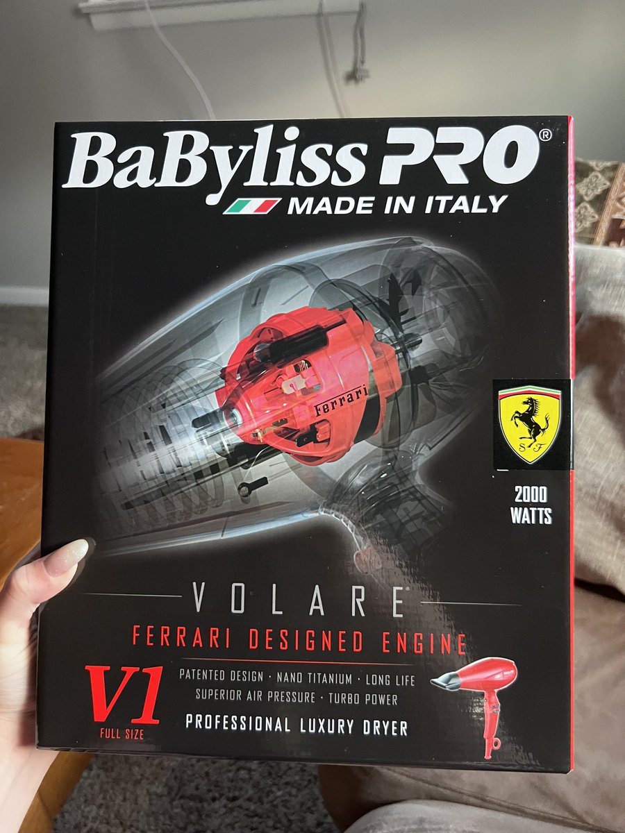 katcanter's tweet photo. I won’t let my special interests take over random aspects of my lif- FERRARI BLOW DRYER https://t.co/ktBYgKBGrW