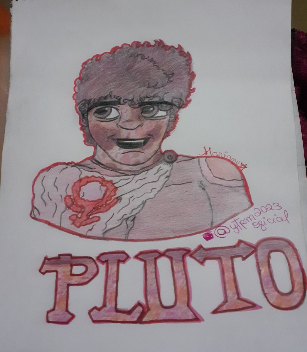 YTPM_2023_OFCL's tweet image. Pluto 🤍❤🩷 #art #drawing #dwarfplanets