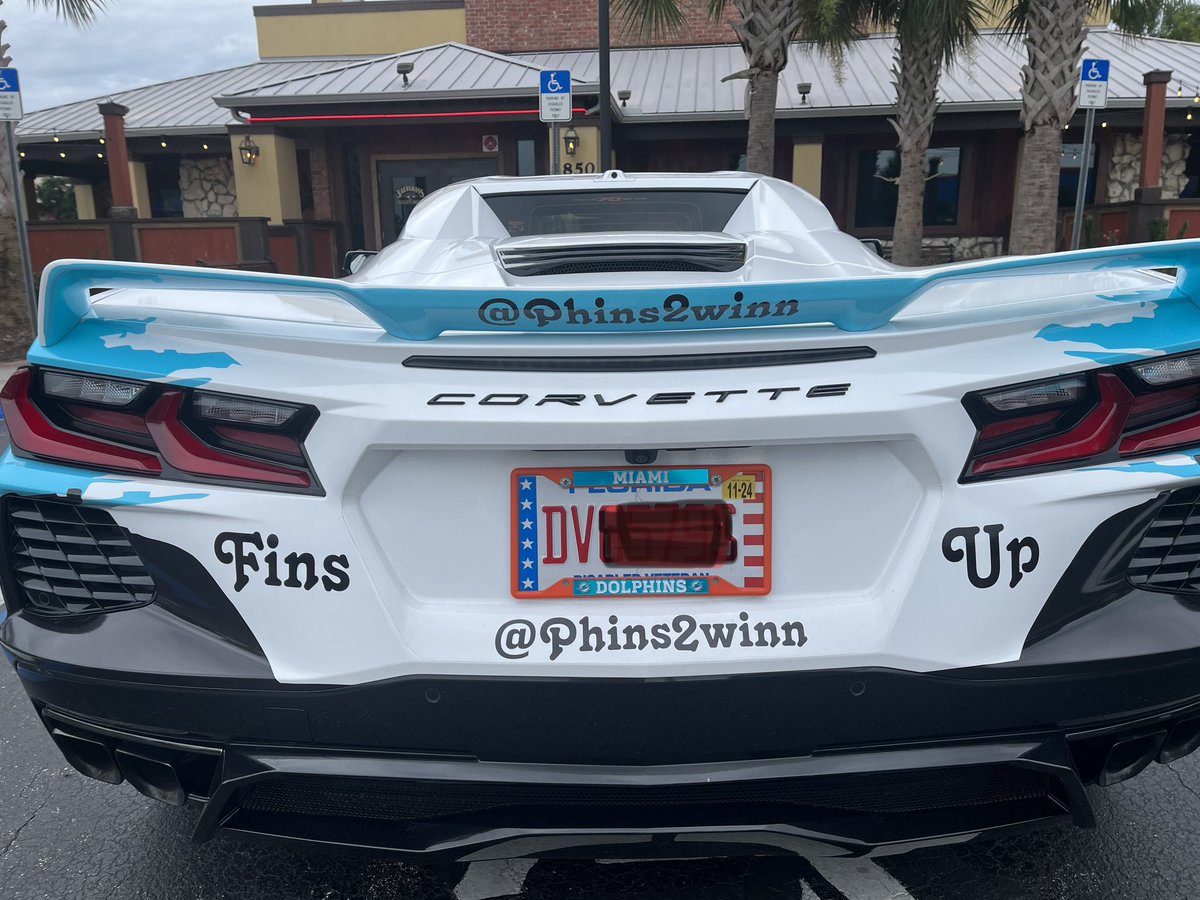 RT @Phins2winn: Got a surprise from the wife!

New Miami Dolphins license plate cover!

#FinsUp https://t.co/aanGxrtVGv