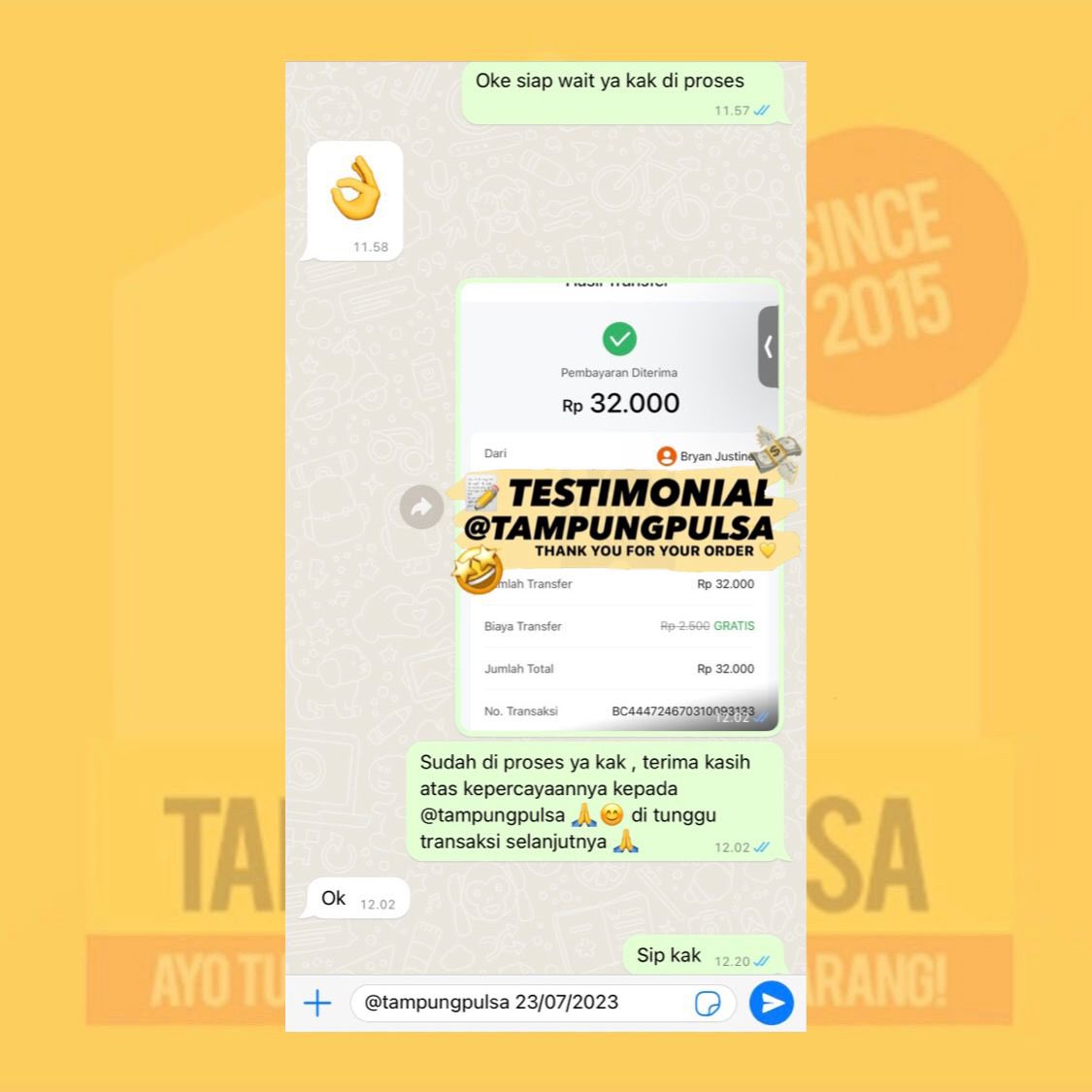 tampungpulsa's tweet photo. fresh testi 23.07 ��� #testitampungpulsa

5. cv 247k isat to bri
6. cv 40k xl to spay
7. cv  40k tsel to gopay
8. cv 40k isat mandiri

open cv pulsa / convert pulsa , wa/dm yuk !
☎️ https://t.co/52xv6xte1d ( 300+ tags on getc0nt4ct )

#zonauang #zonajajan #zonaba https://t.co/se0MWxgjCI
