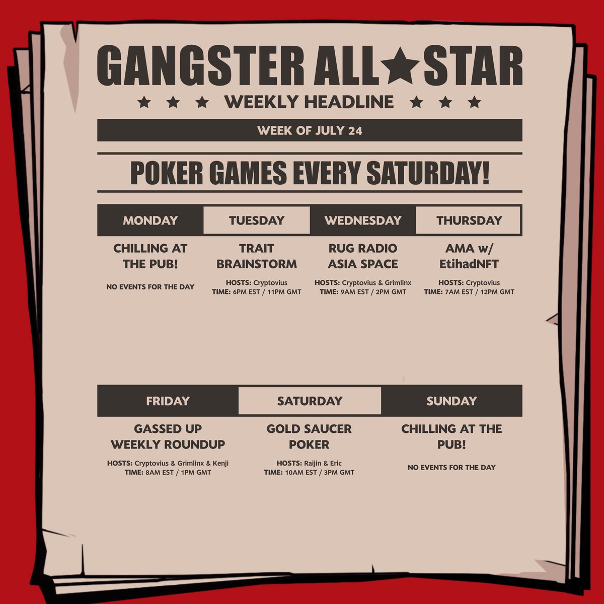 G★S NO BRAKES!!

Join the G★S fam during this weeks events!!

#GASWAY