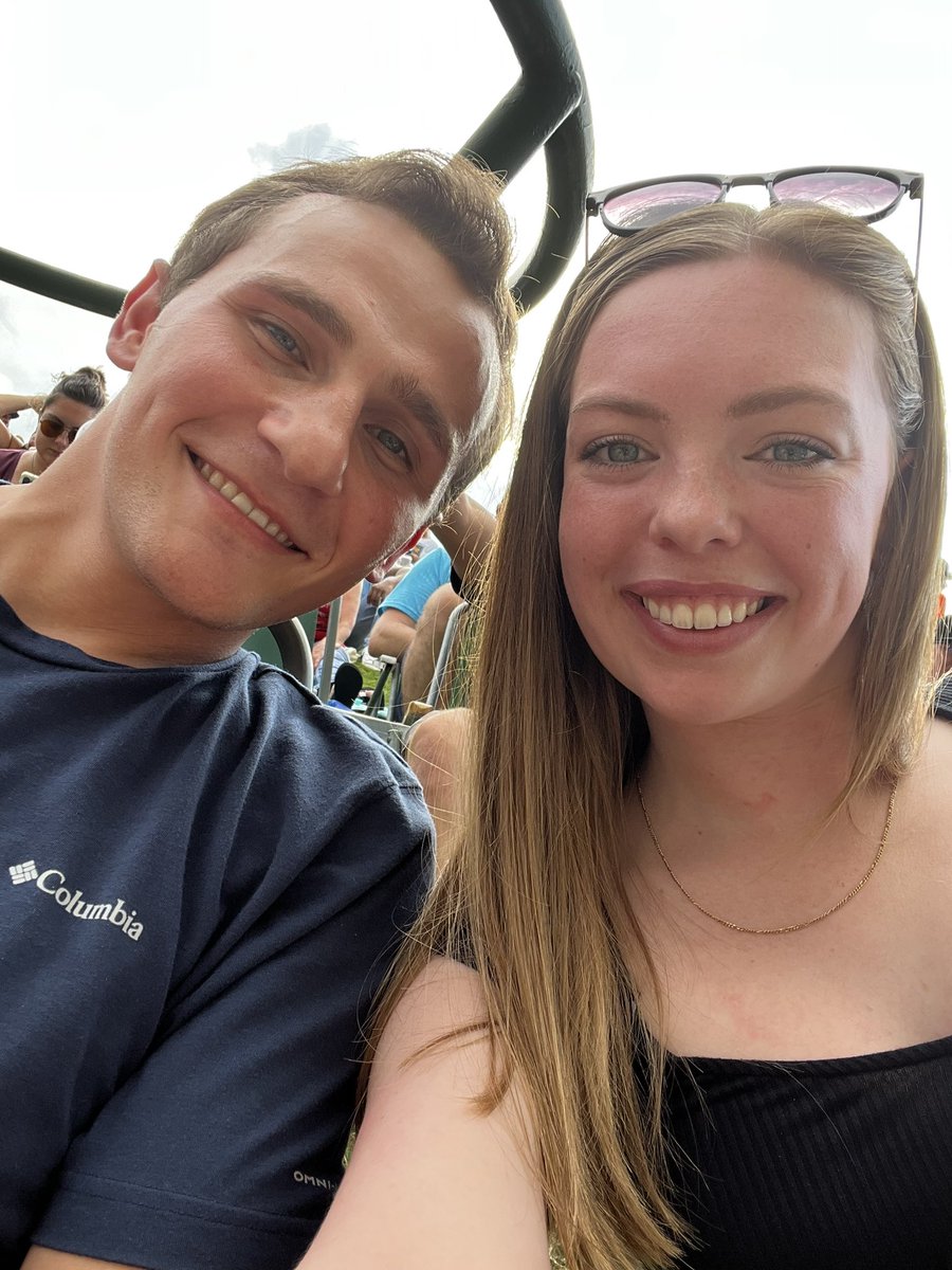 LauraDey22's tweet photo. Best time at Nickelback last night! 
My bday gift to Steven. So much FUN #CESsummer23 #CECheetahs https://t.co/I5Gf8jvmba