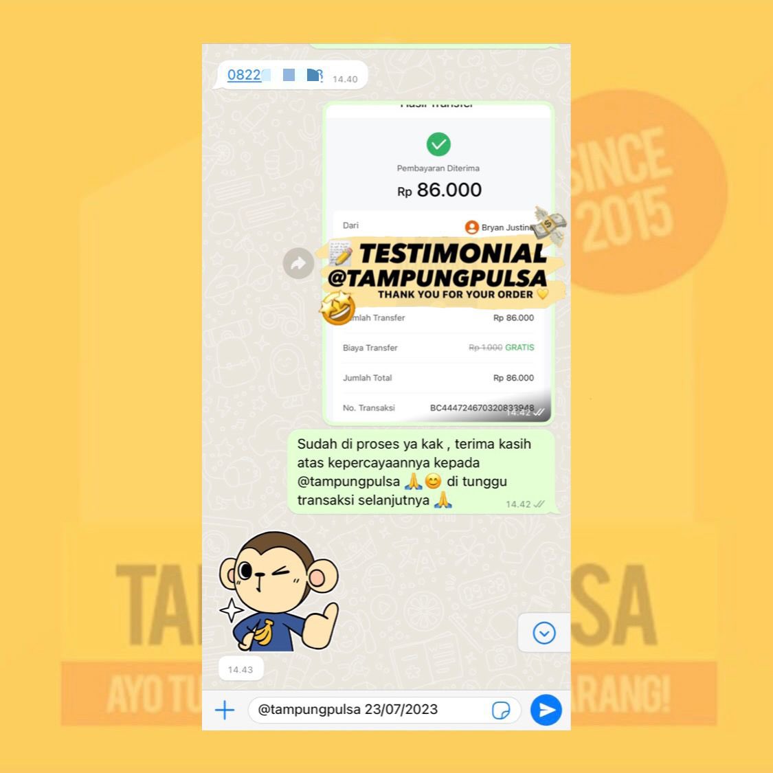 tampungpulsa's tweet photo. fresh testi 23.07 🤩 #testitampungpulsa

9. cv 12k tsel to spay
10. cv 50k tri to gopay
11. cv 100k tri to dana
12. cv 50k by.u to spay

open cv pulsa / convert pulsa , wa/dm yuk !
☎️ https://t.co/52xv6xte1d ( 300+ tags on getc0nt4ct )

#zonauang #zonajajan #zonaba https://t.co/ee5VjTj8xt